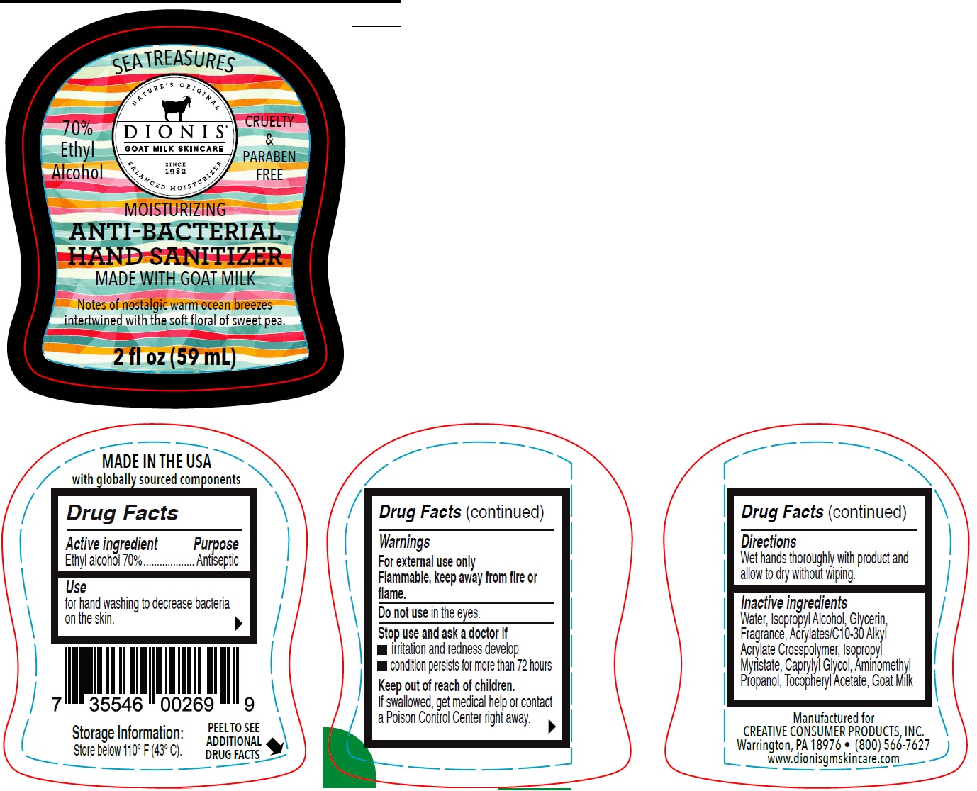 Pill image for Anti-bacterial Hand Sanitizer With Goat Milk Sea Treasures