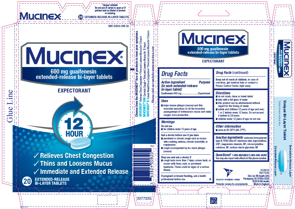 Pill image for Mucinex 600mg Tablets