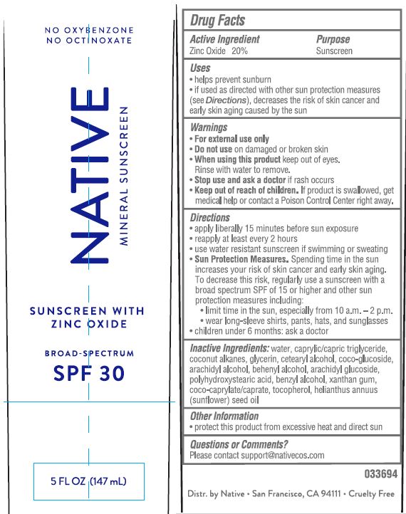 Pill image for native mineral sunscreen broad spectrum spf 30 unscented