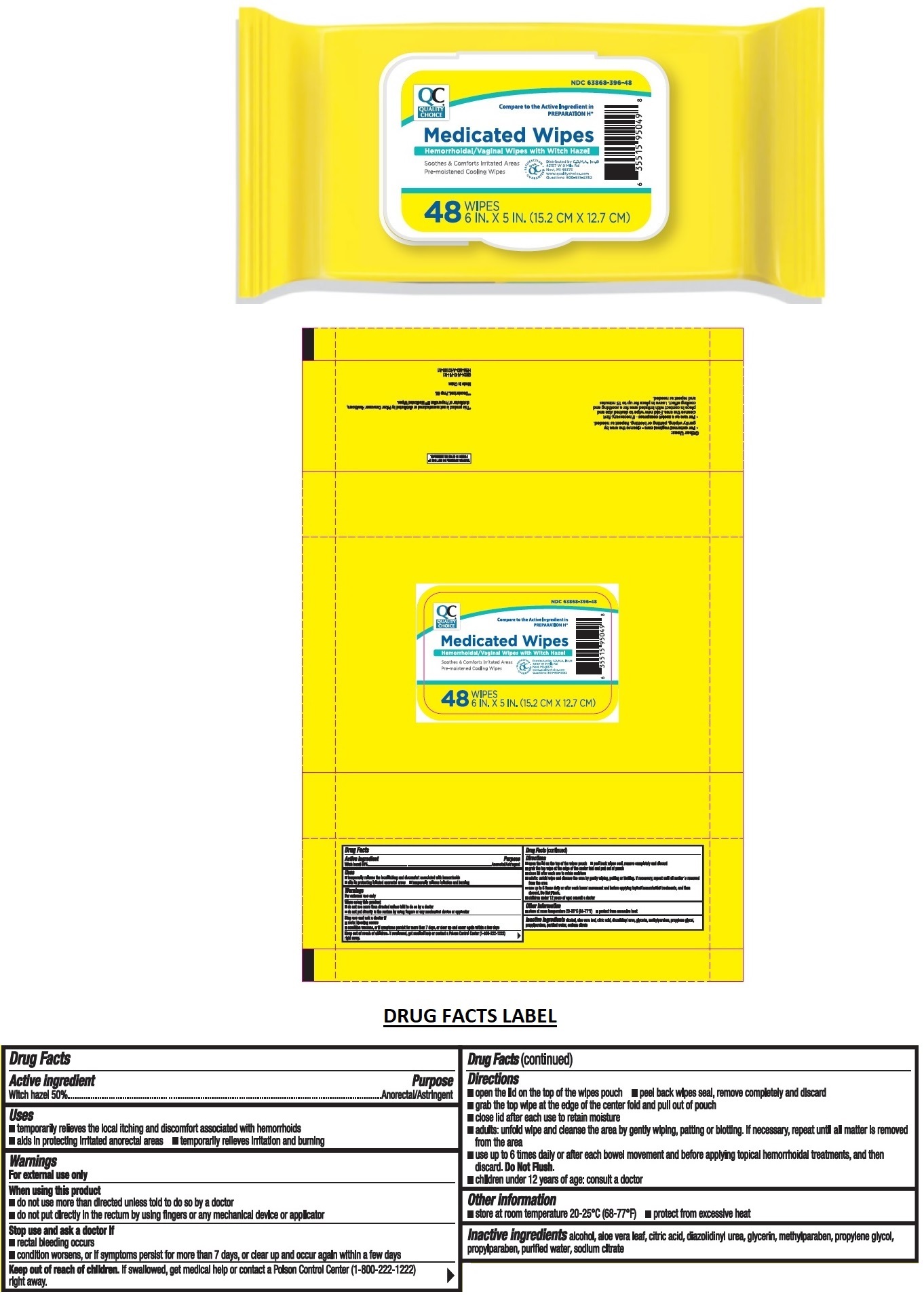 Pill image for Quality Choice Medicated Wipes