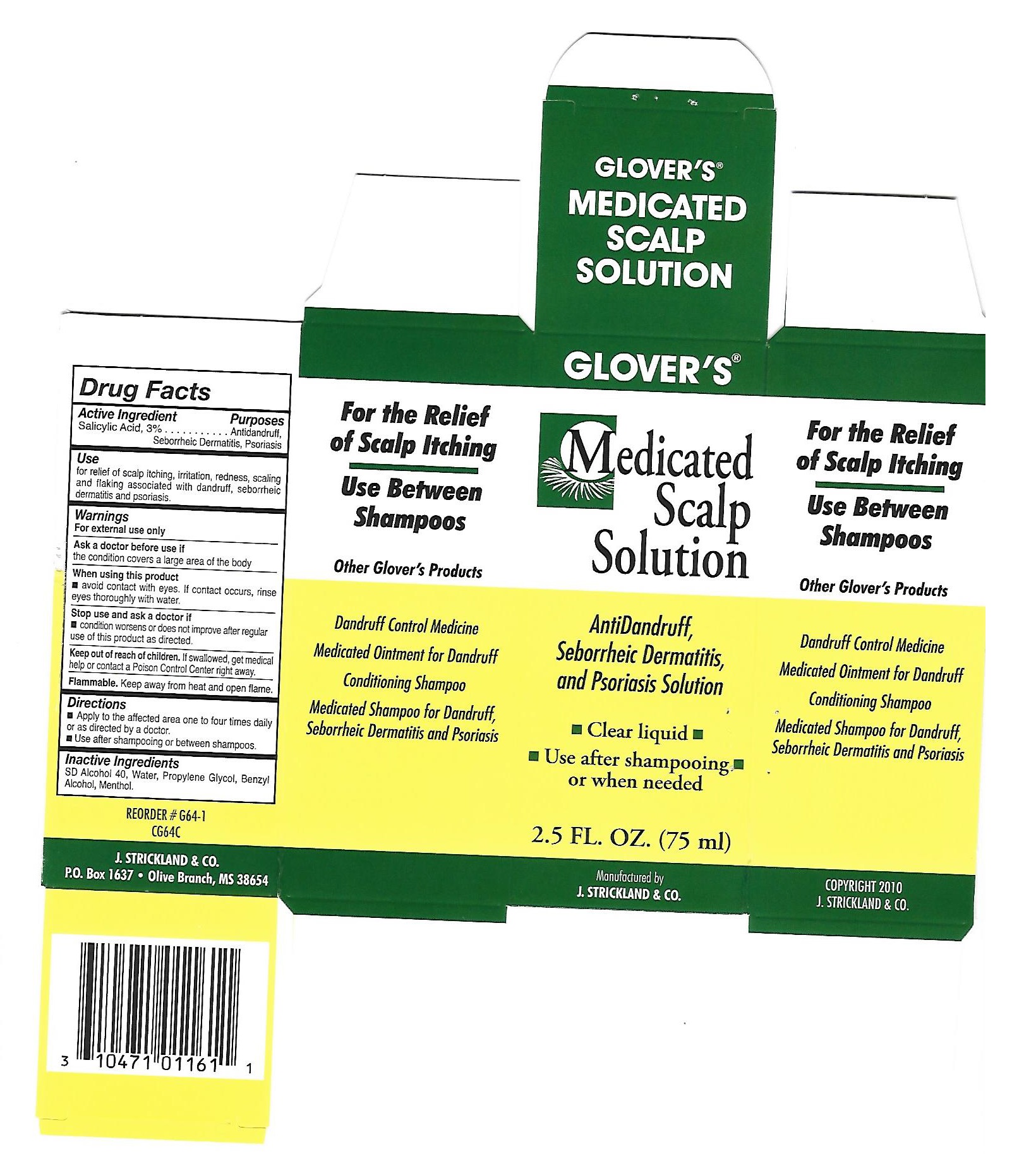 Pill image for Glover's Medicated Anti-dandruff Scalp Solution