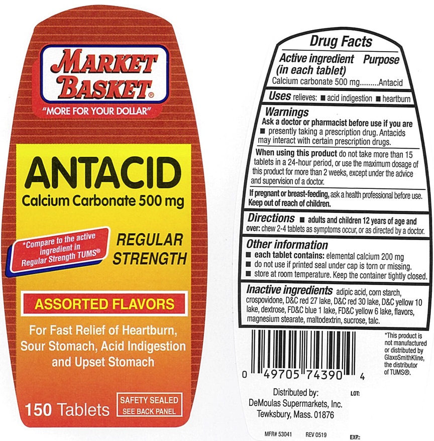 Pill image for Regular Strength Antacid Assorted Fruit Chewable