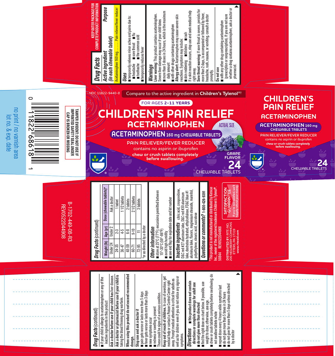 Pill image for Rite Aid 44-449 Childrens