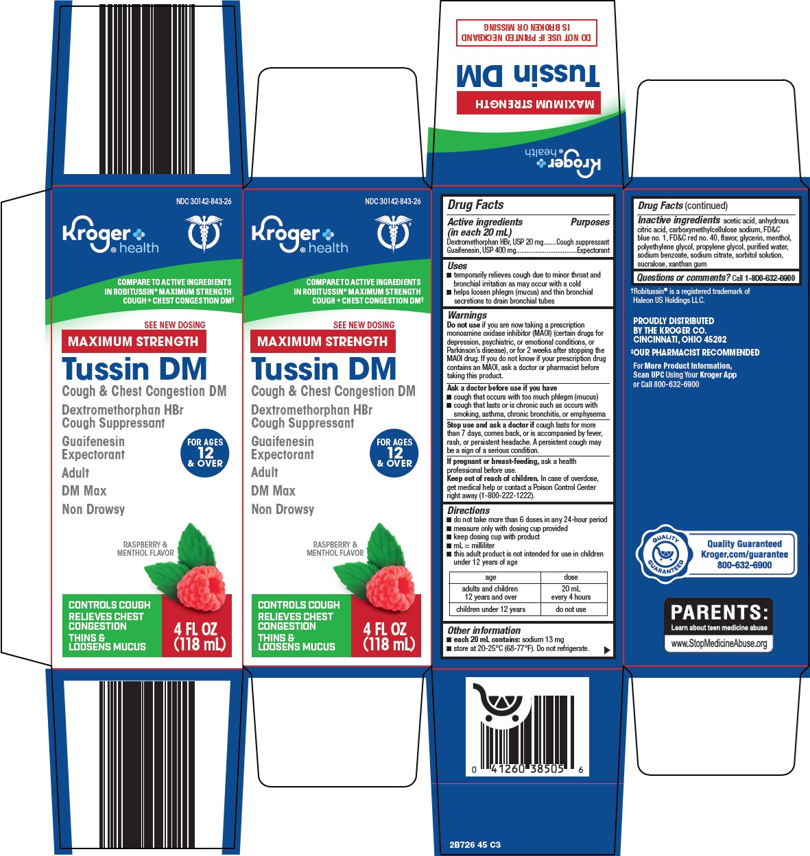 Pill image for kroger co. tussin dm max drug facts