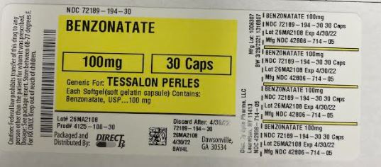 Pill image for Benzonatate