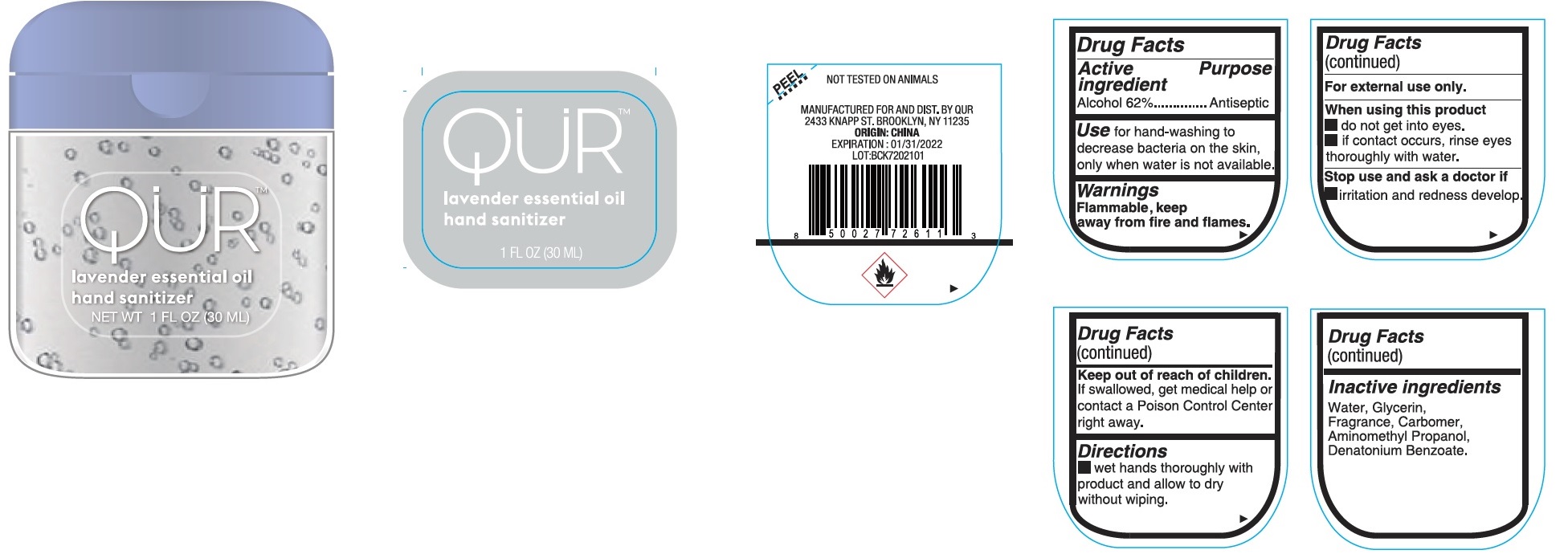 Pill image for Qur Lavender Essential Oil Hand Sanitizer