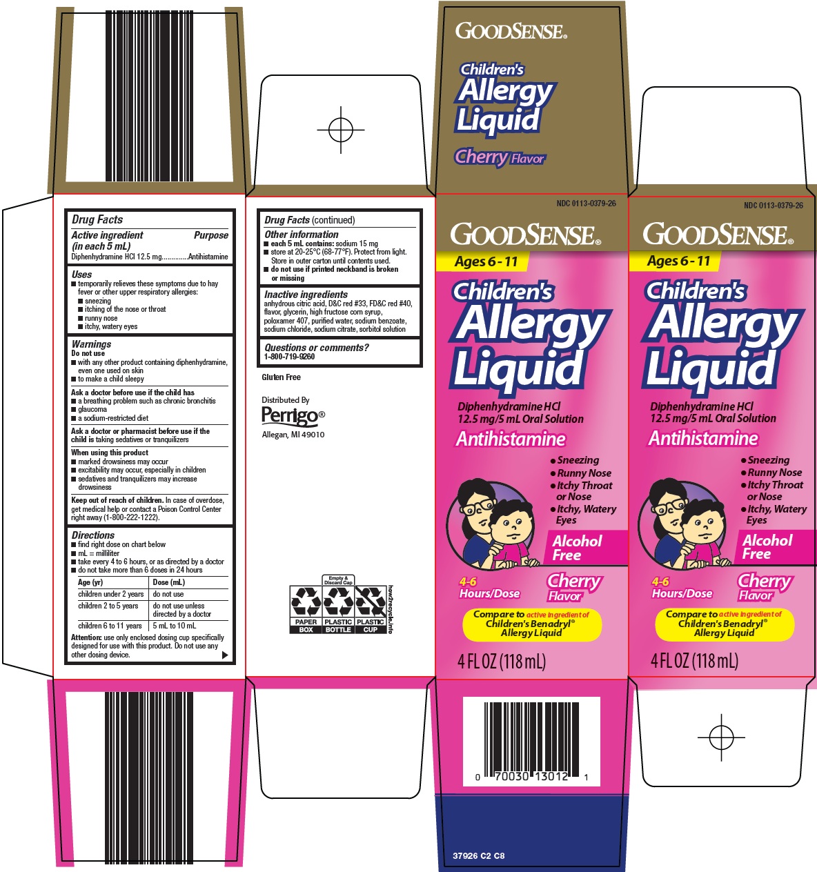 Pill image for Perrigo Children’s Allergy Liquid Drug Facts