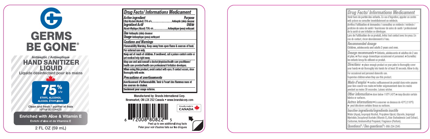 Pill image for Germs Be Gone Hand Sanitizer