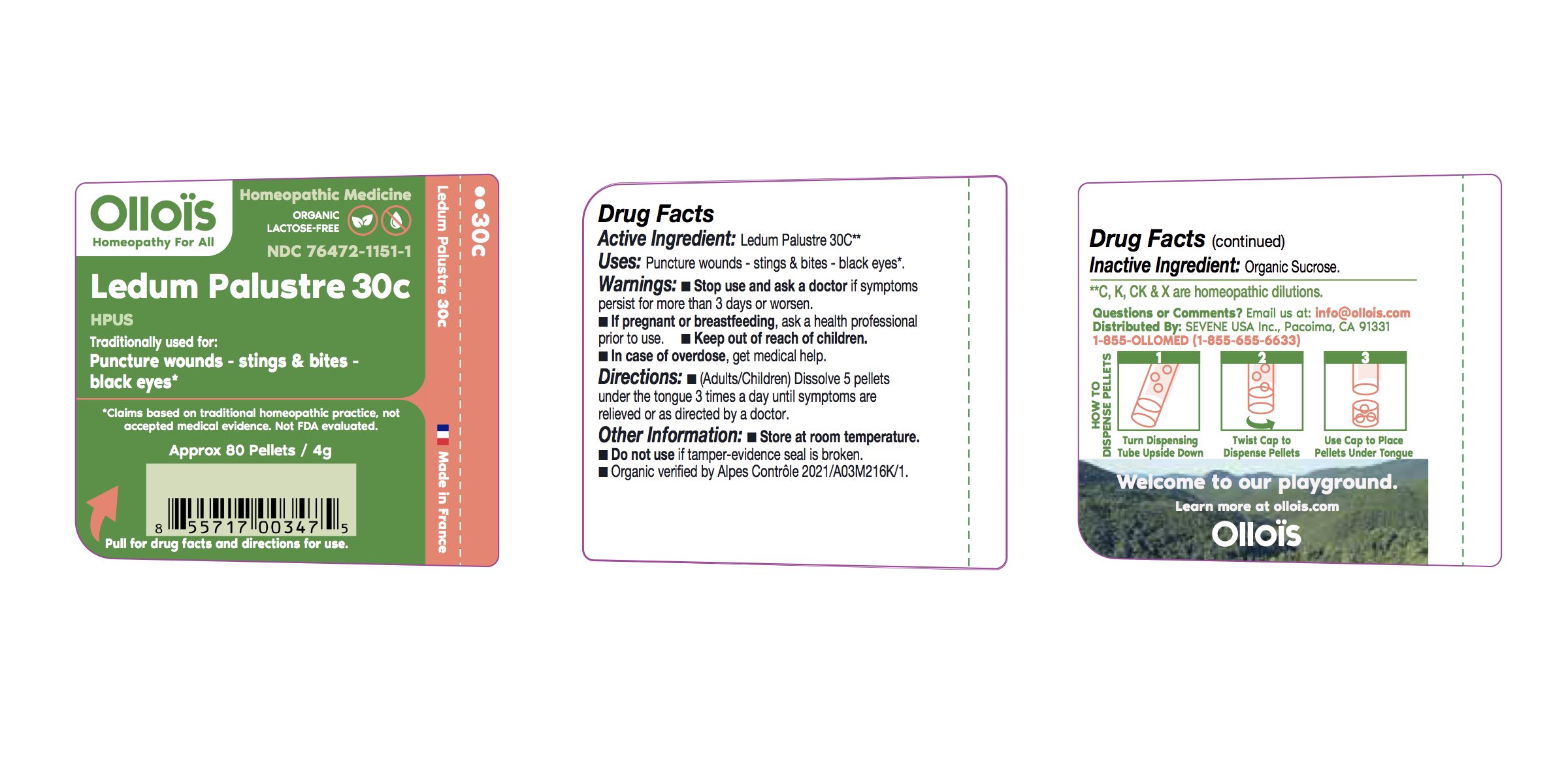 Pill image for Sevene Usa (as Pld) - Ledum Palustre 30c (76472-1151)