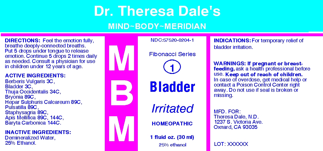 Pill image for Mbm 1 Bladder Irritated