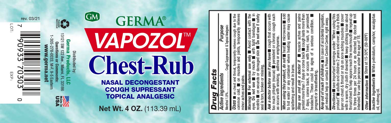 Pill image for Vapozol Chest Rub