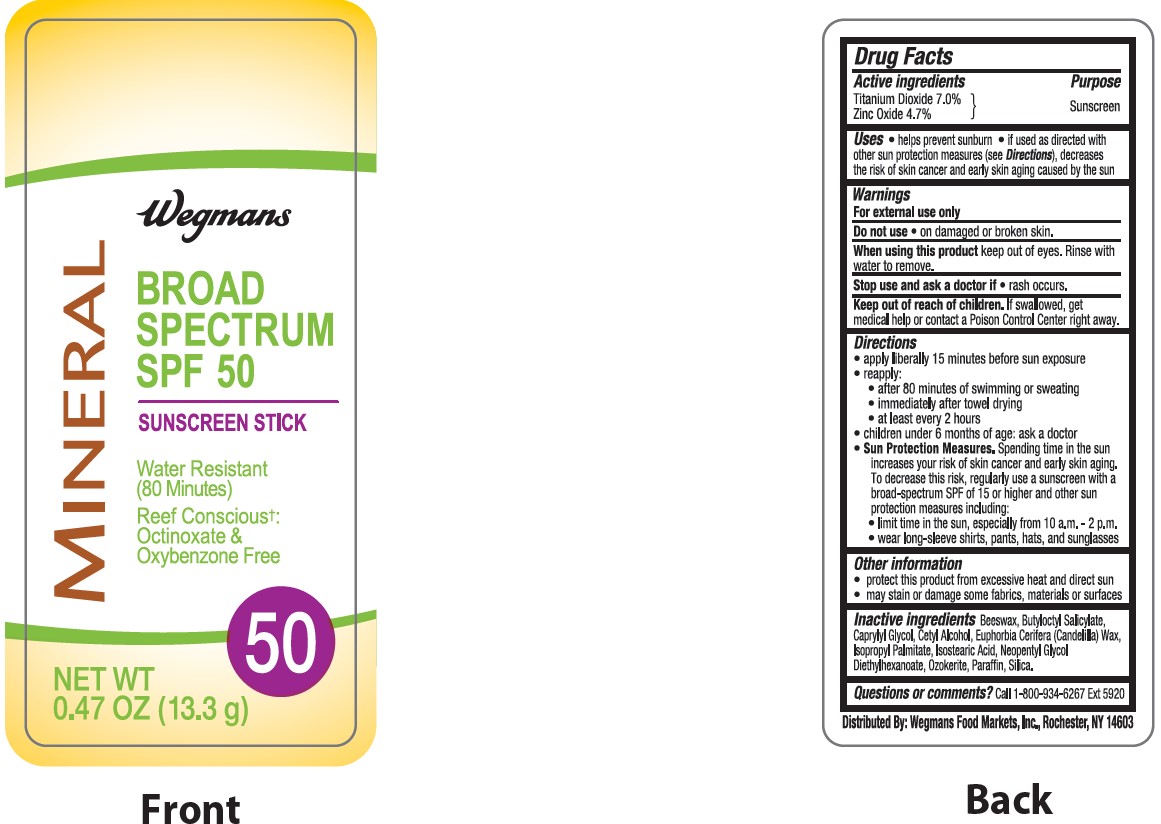 Pill image for Wegmans Mineral Sunscreen Stick Spf 50