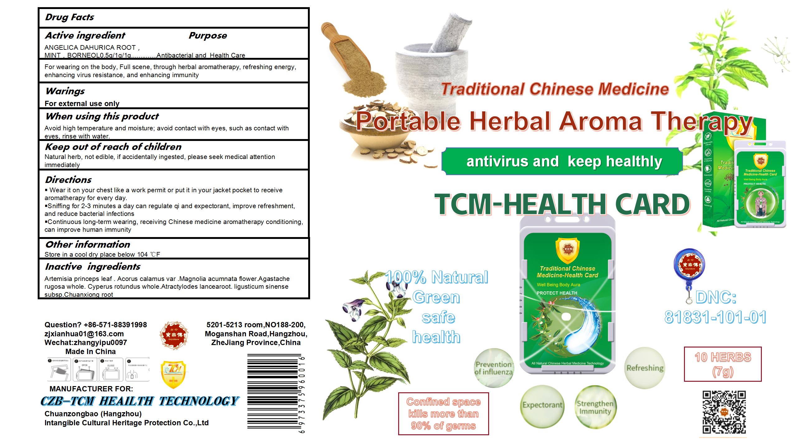 Pill image for Traditional Chinese Medicine Health Card And Tcm Epidemic Prevention Card