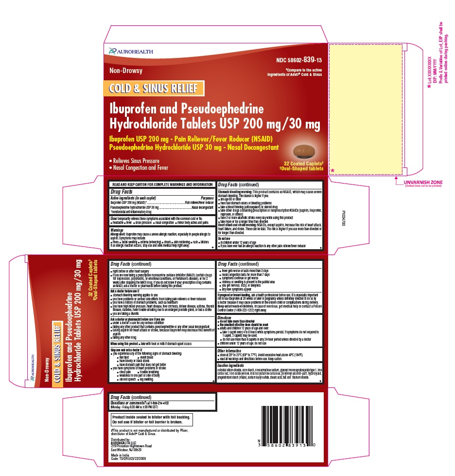 Pill image for Ibuprofen And Pseudoephedrine Hydrochloride Tablets Usp 200 Mg/30 Mg
