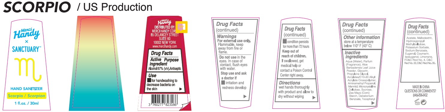 Pill image for merci handy sanctuary hand sanitizer scorpio