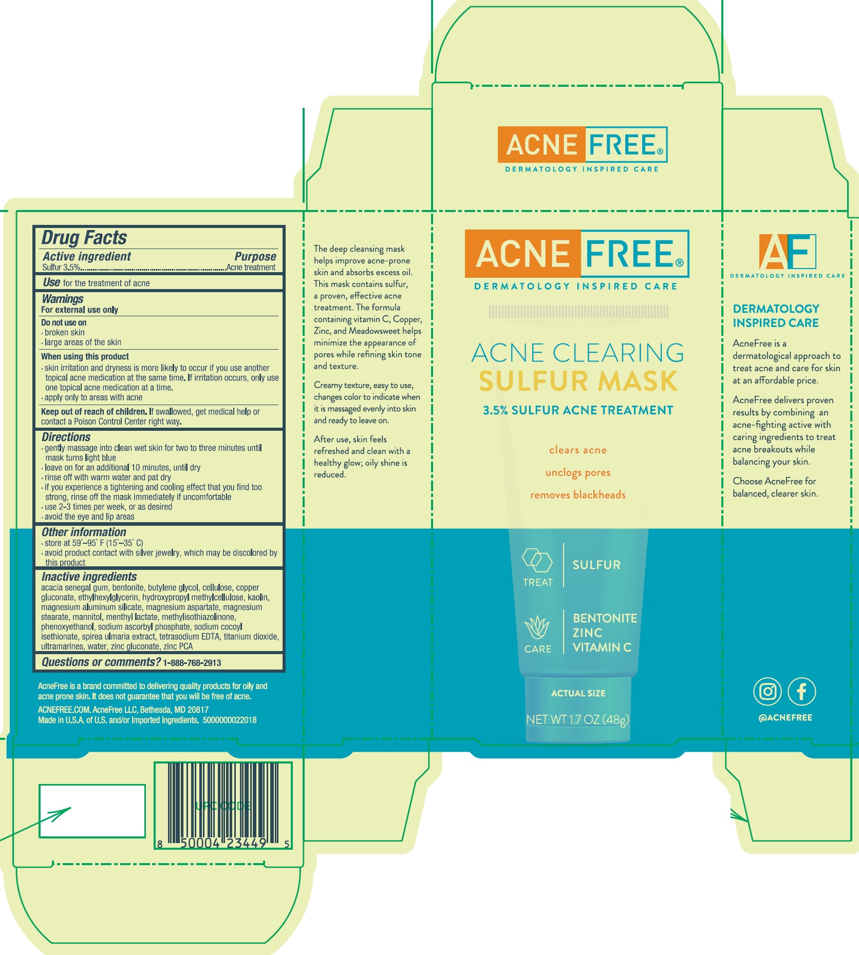 Pill image for Acne Clearing Sulfur Mask