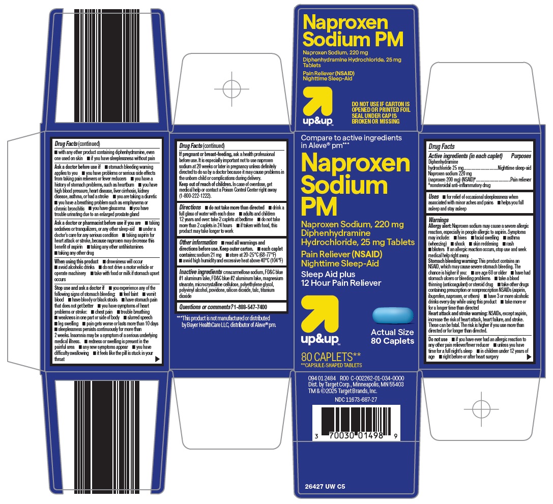 Pill image for Target Corporation Naproxen Sodium Pm Drug Facts