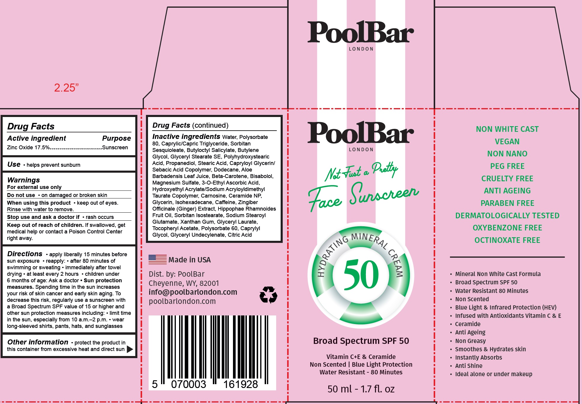 Pill image for pool bar london not just a pretty face sunscreen spf 50