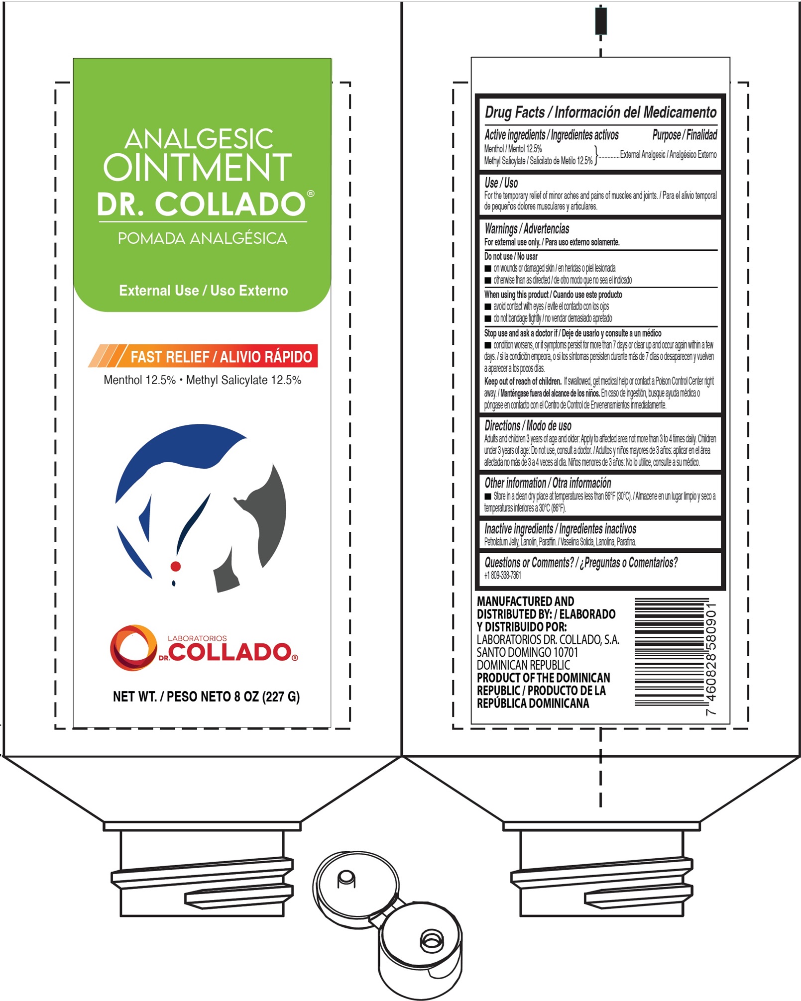 Pill image for Analgesic Ointment Dr. Collado Menthol
