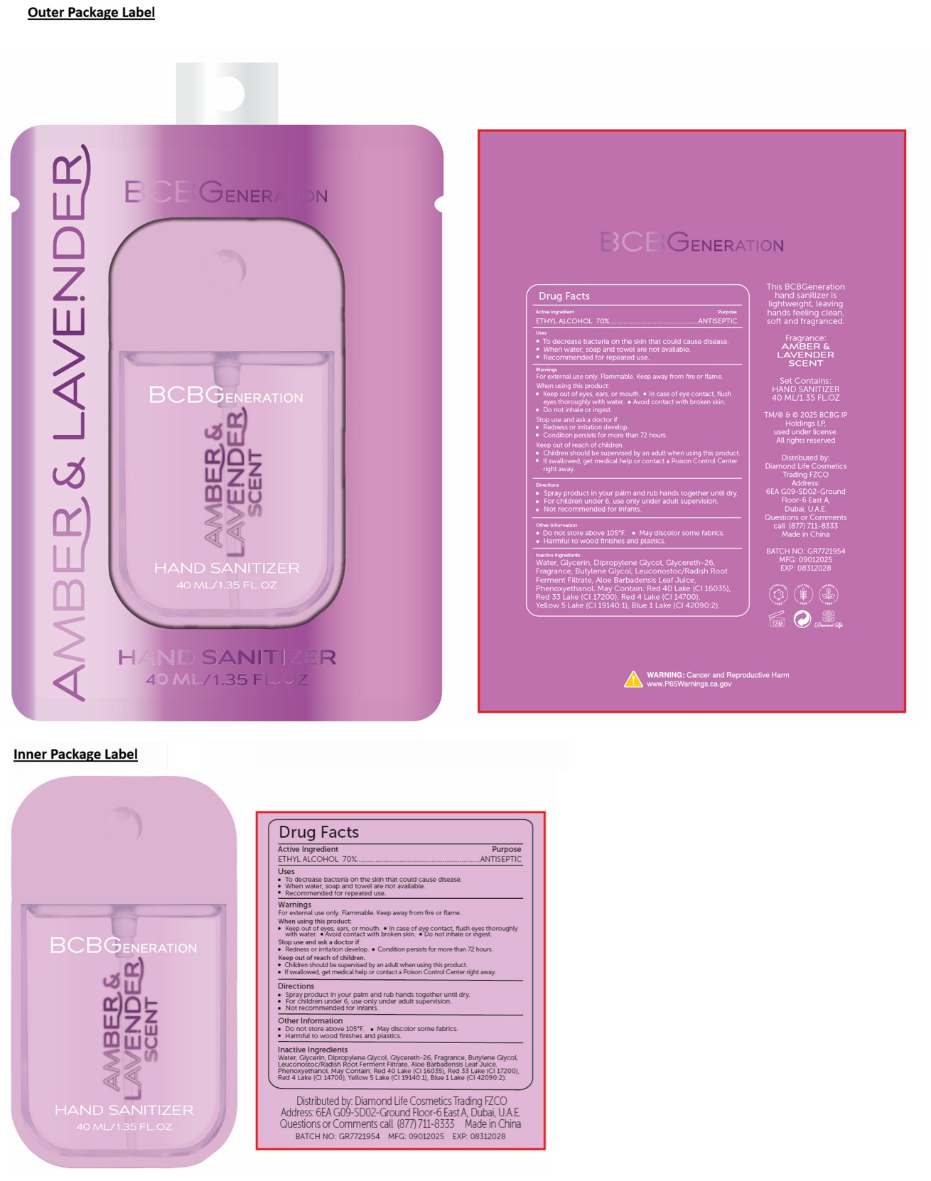 Pill image for Bcbgeneration Hand Sanitizer Amber & Lavender Scent