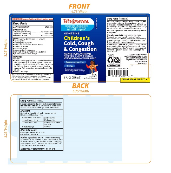 Pill image for Walgreens Nighttime Kids Cold & Cough + Congestion