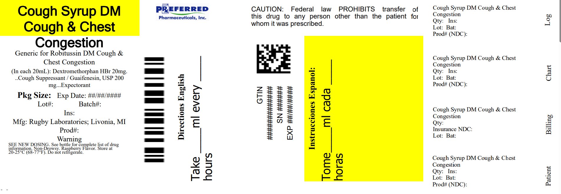 Pill image for Rugby Laboratories Cough Syrup Drug Facts