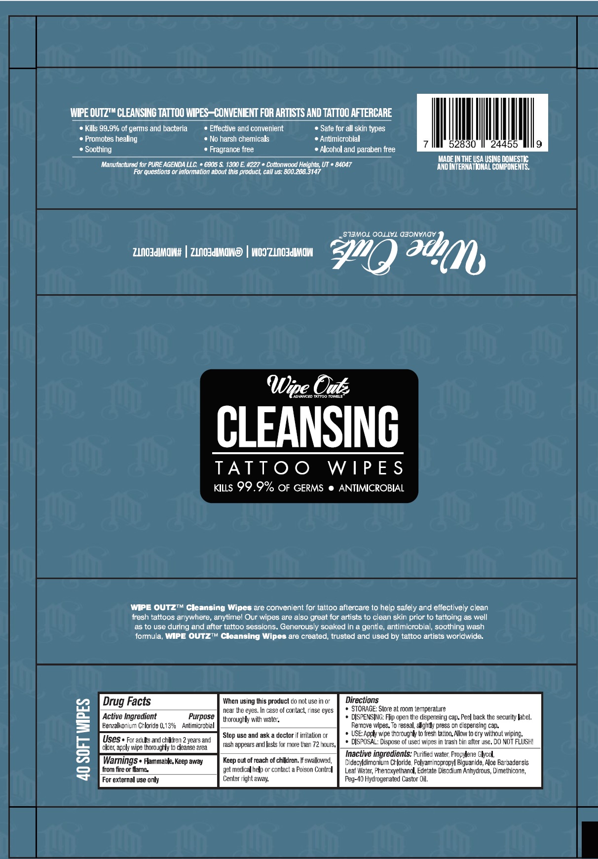 Pill image for Wipe Outz Cleansing Tattoo Wipes