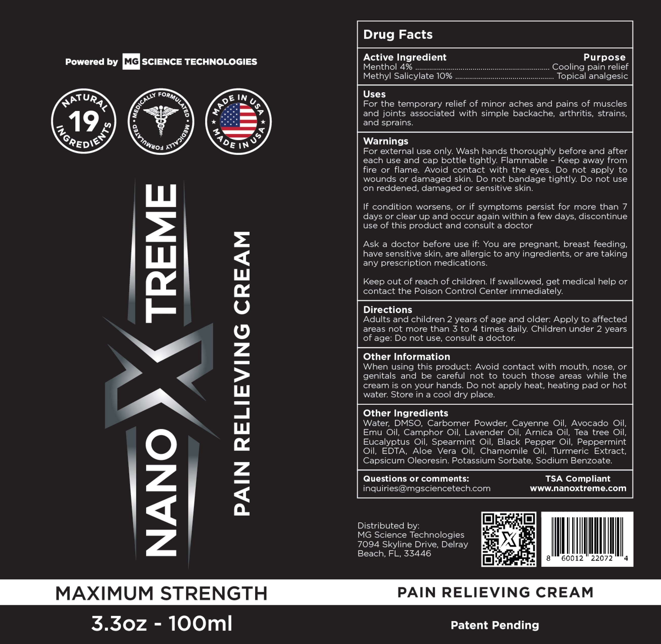 Pill image for Nanoxtreme Pain Relieving Cream