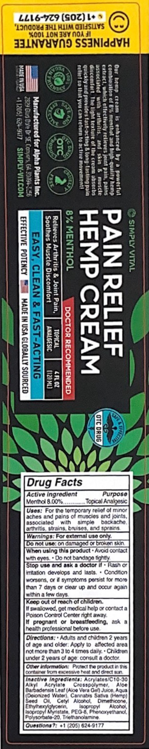 Pill image for Simply Vital Pain Relief Hemp Cream