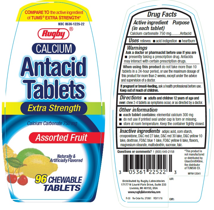 Pill image for rugby extra strength antacid assorted fruit chewable tablets