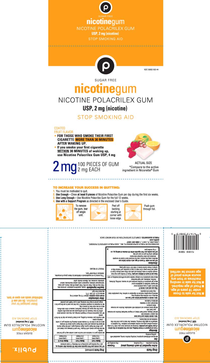 Pill image for Nicotine Polacrilex Gum 2 Mg And 4 Mg Coated Fruit - publix