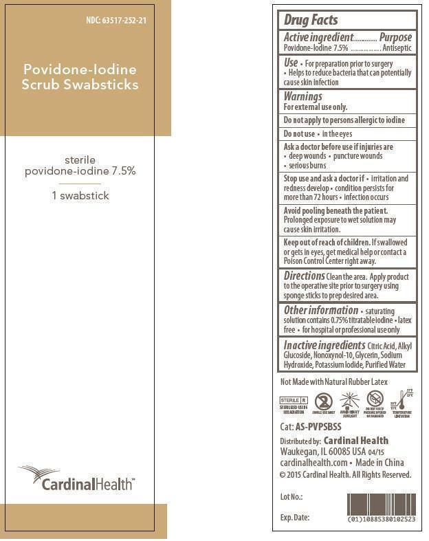 Pill image for Povidone-iodine Scrub Swabsticks Sterile
