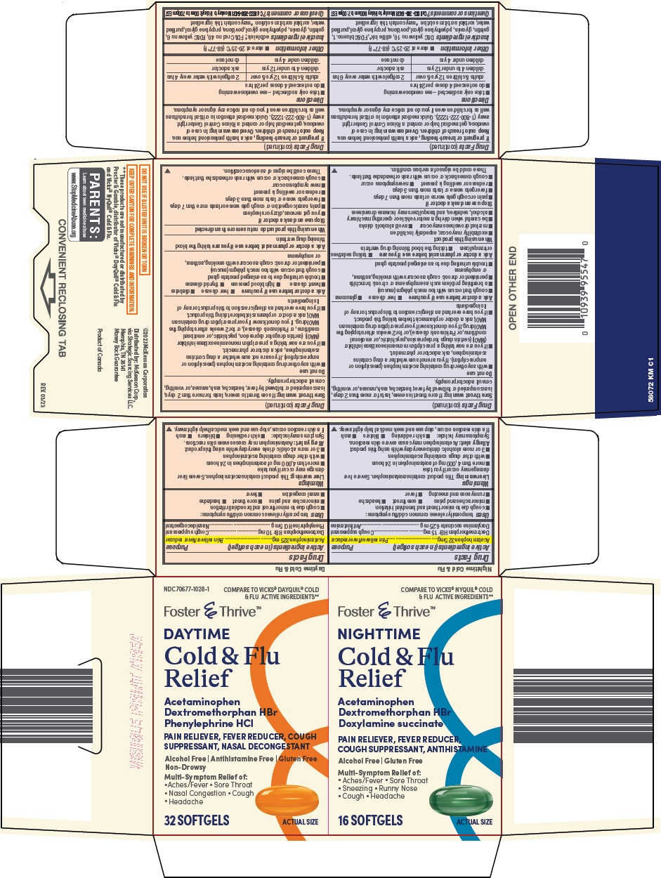 Pill image for Mckesson Nighttime & Daytime Cold & Flu Drug Facts