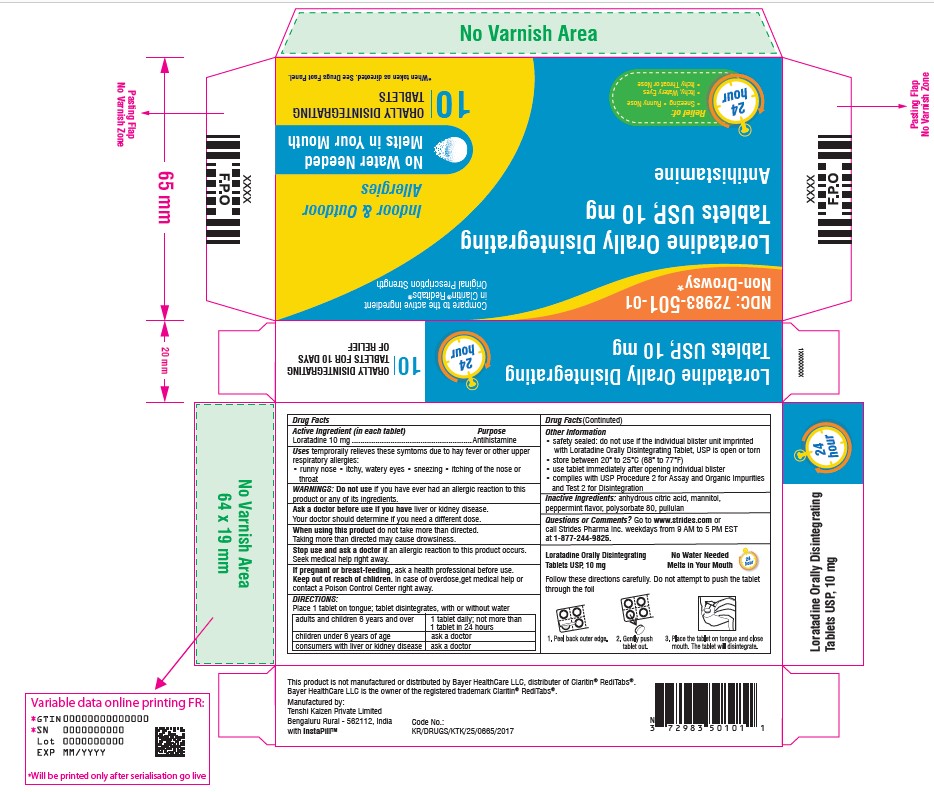 Pill image for Loratidine Orally Disintegrating Tablets, Usp