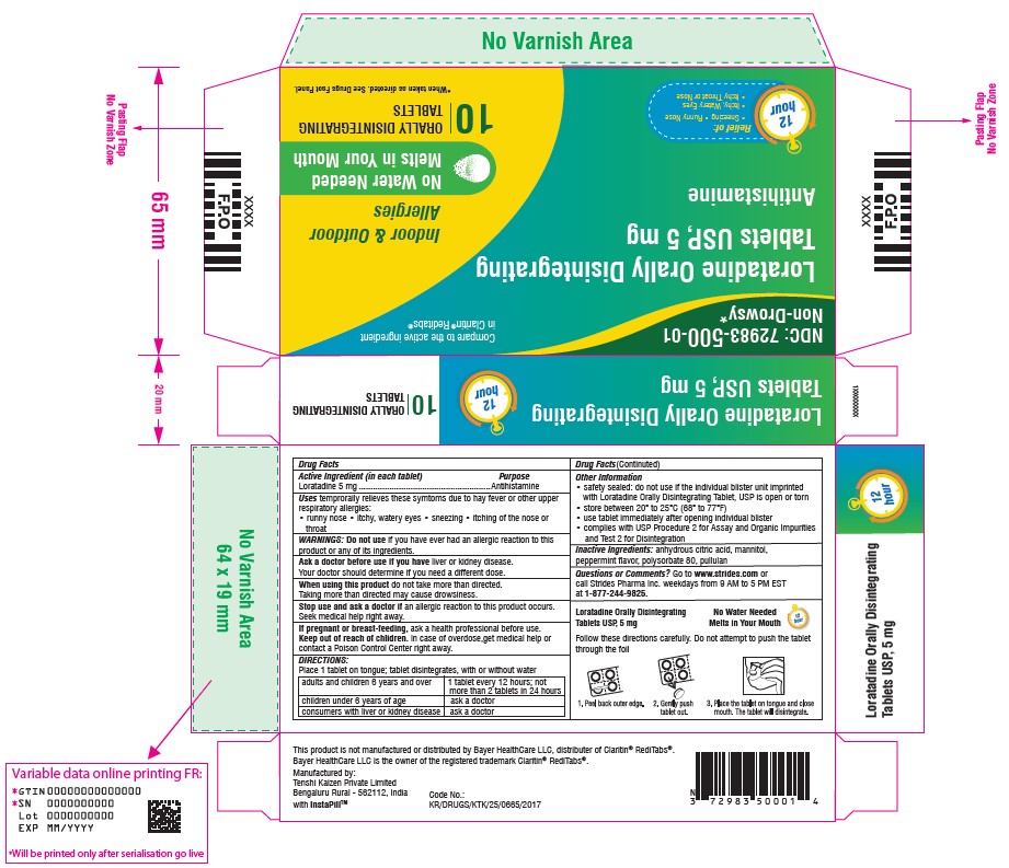 Pill image for Loratadine Orally Disintegrating Tablets Usp
