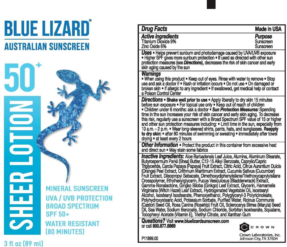 Pill image for Blue Lizard Sheer Lotion Spf 50 Sunscreen