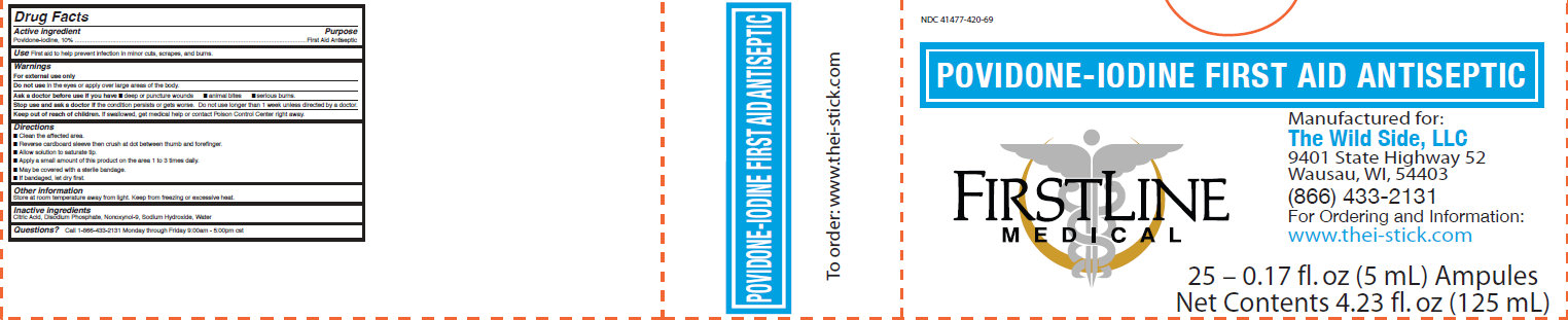 Pill image for Firstline Medical The I-stick Povidone-iodine Antiseptic Ampules