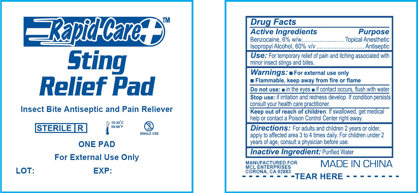 Pill image for Sting Relief Pad