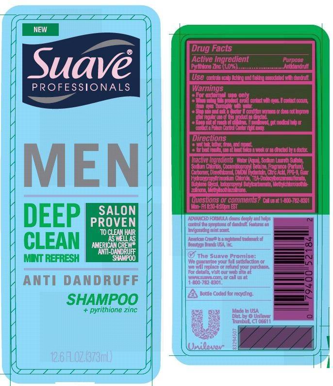 Pill image for Suave Men Deep Clean Mint Refresh Anti Dandruff Shampoo