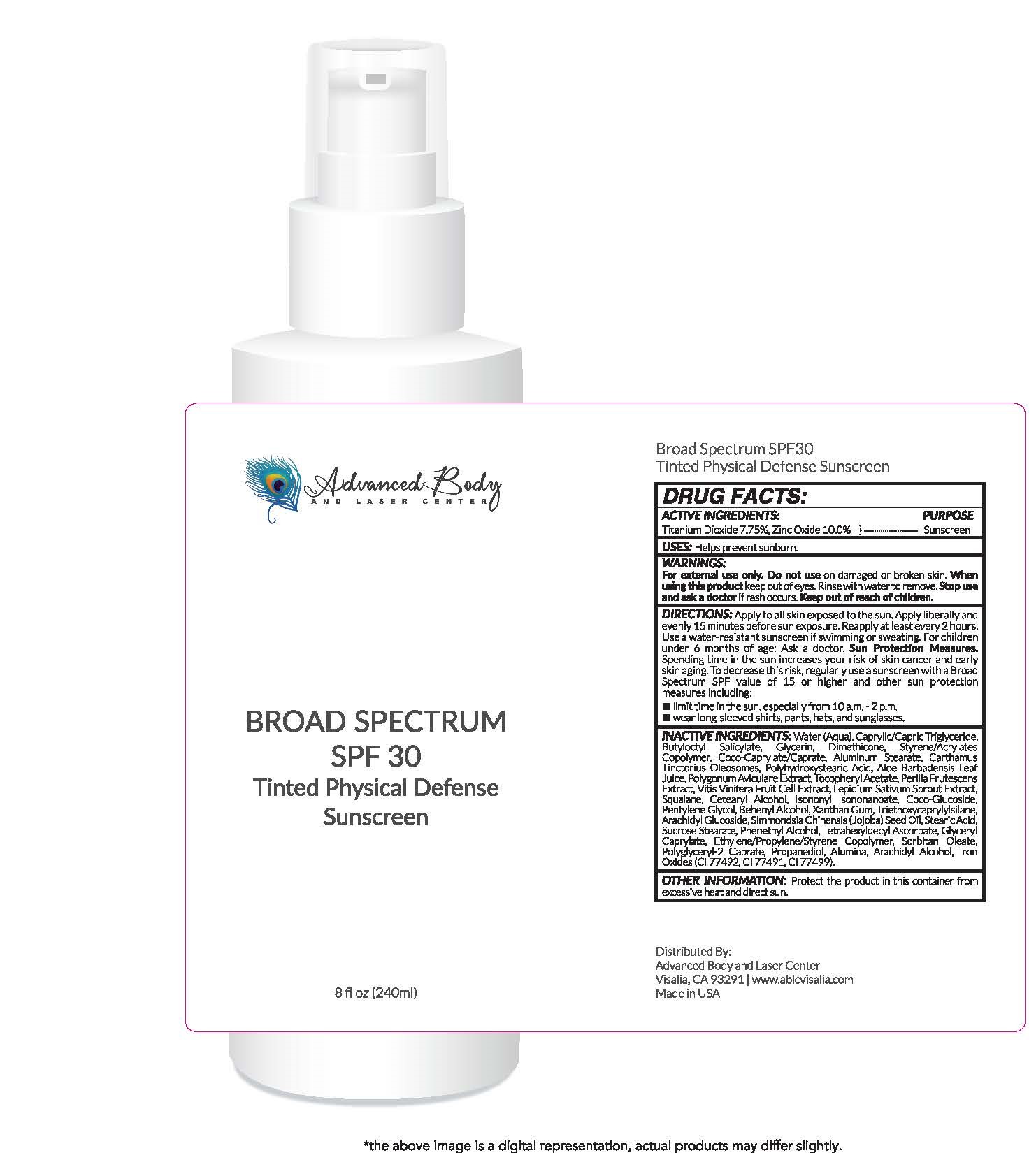 Pill image for Broad Spectrum Spf 30 Tinted Physical Defense Sunscreen
