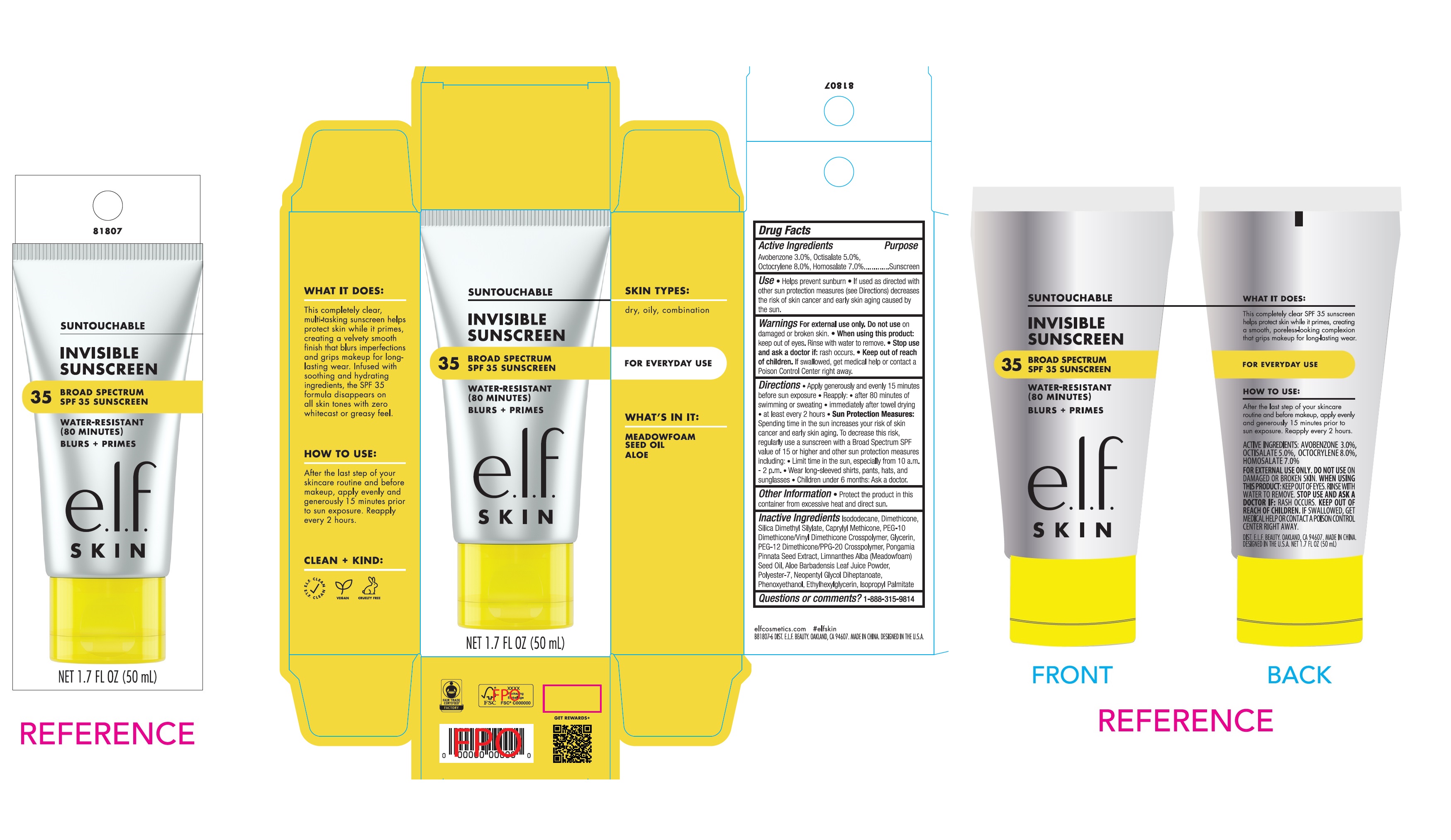 Pill image for E.l.f Invisible Sunscreen Spf 35
