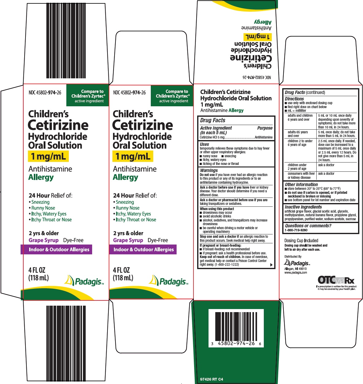 Pill image for Children's Cetirizine Hydrochloride Oral Solution 1 Mg/ml Drug Facts