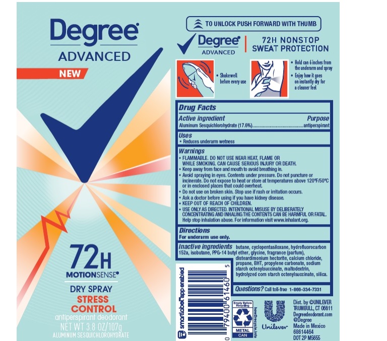 Pill image for Degree Advanced Stress Control Dry Spray 72h Antiperspirant Deodorant