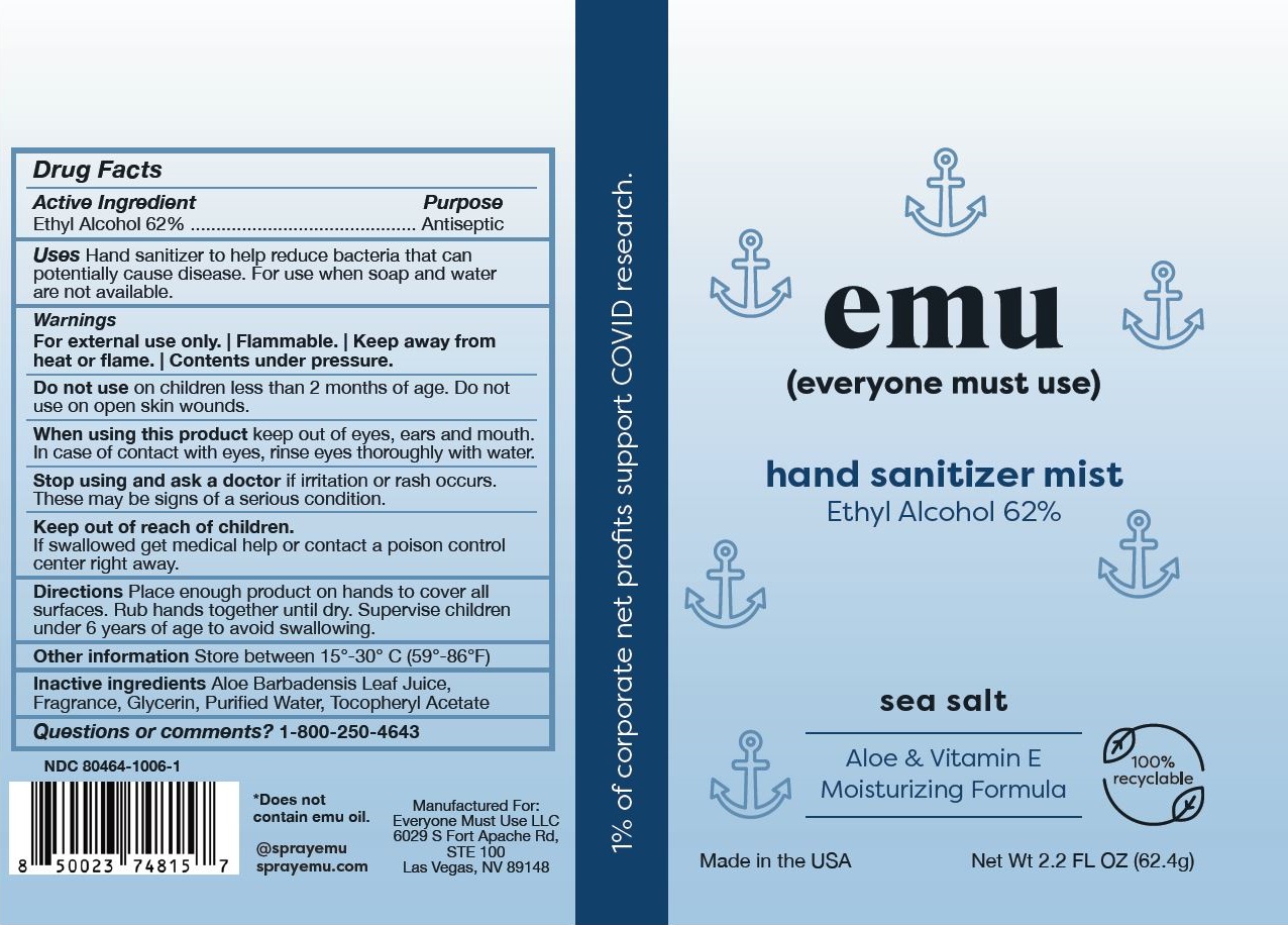 Pill image for Emu Hand Sanitizer Mist Sea Salt