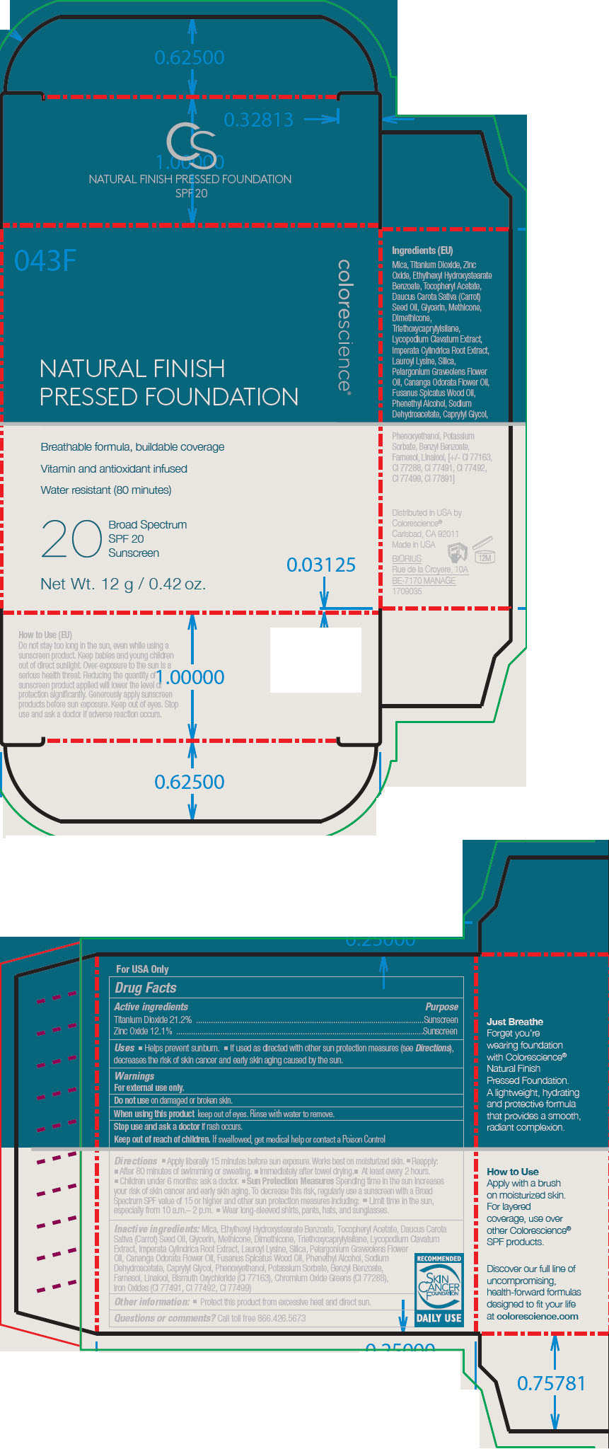 Pill image for Natural Finish Pressed Foundation Spf 20 Sunscreen