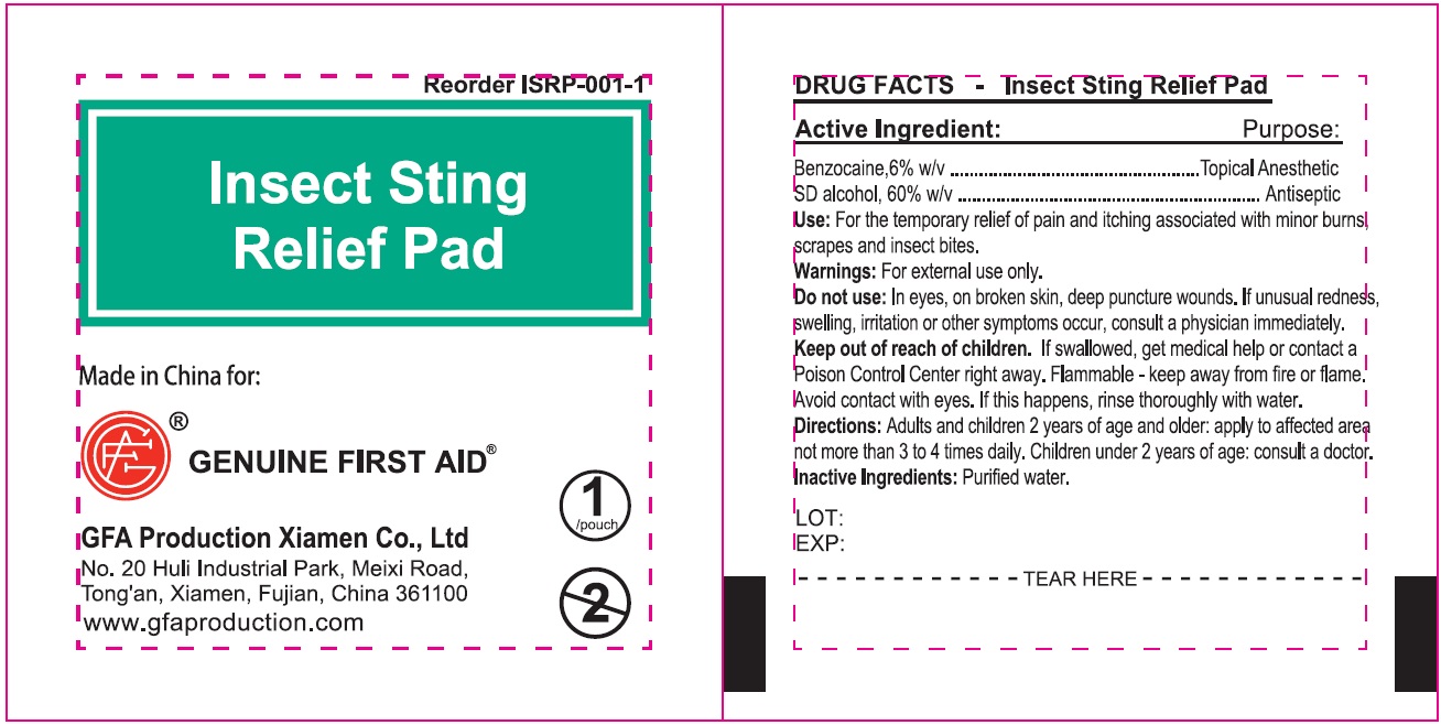 Pill image for Genuine First Aid Insect Sting Relief Pad