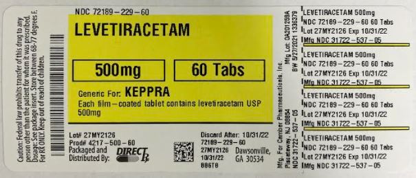 Pill image for Levetiracetam