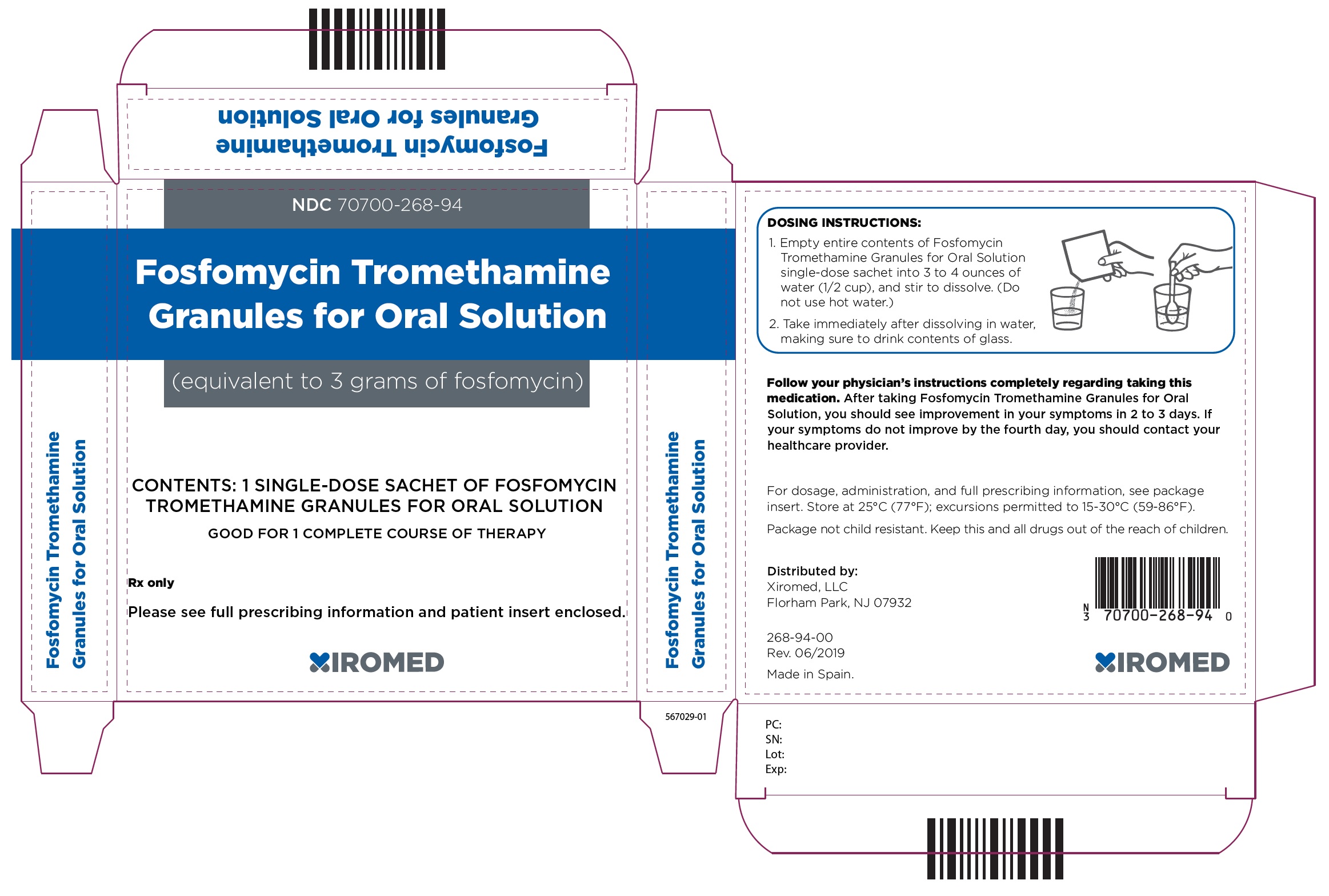 Pill image for Fosfomycin Tromethamine Granules For Oral Solution
