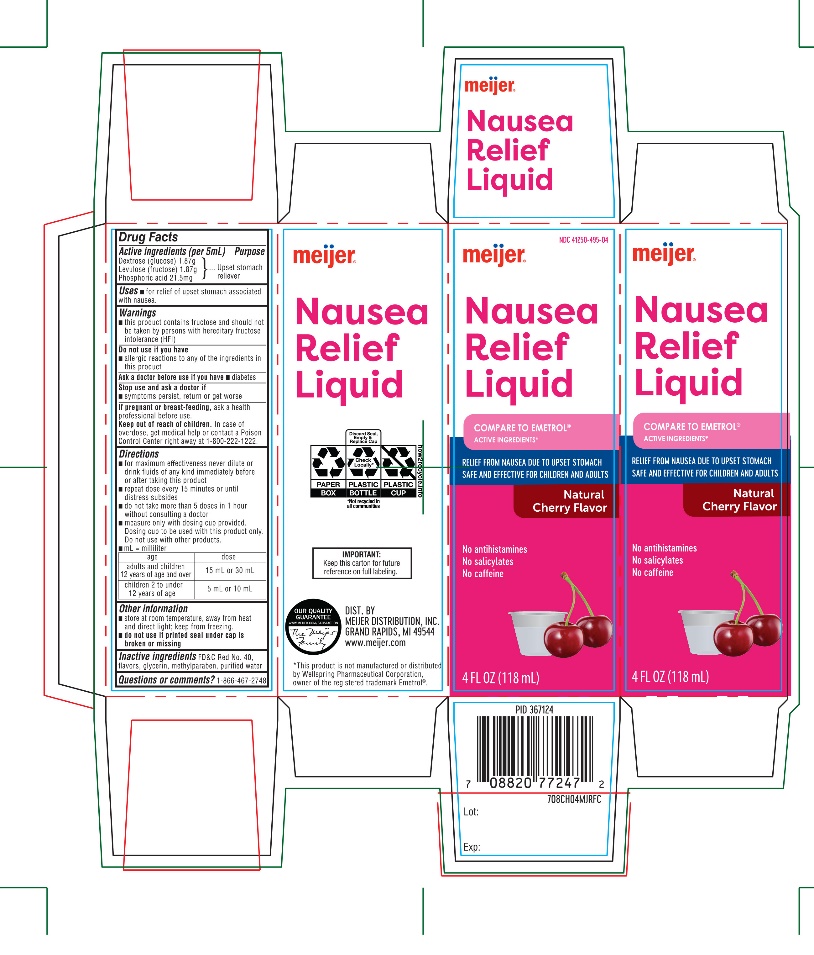 Pill image for Meijer Anti-nausea Liquid 4fl Oz (118ml) Cherry Flavor