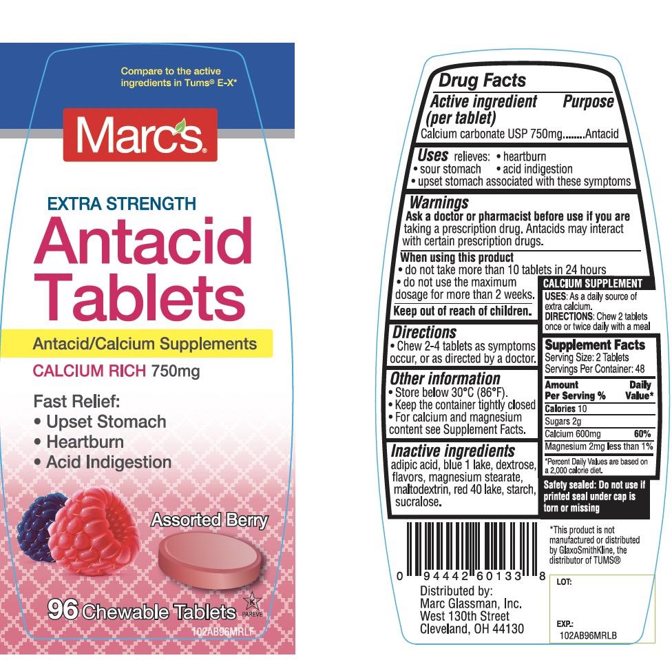 Pill image for Marcs Extra Strength Antacid Calcium Drug Facts